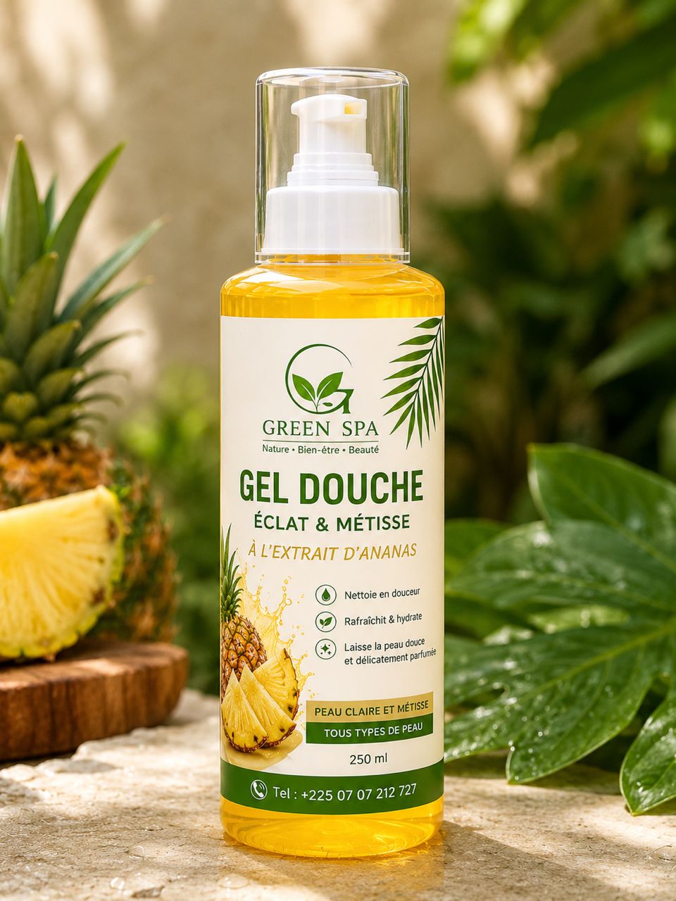 Gel de douche Éclat et Métisse À l’Extrait d’Ananas